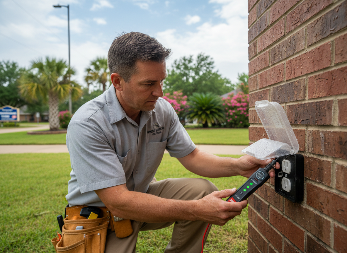 How to Check Outdoor Outlets and GFCIs Before Hurricane Season in Spring TX